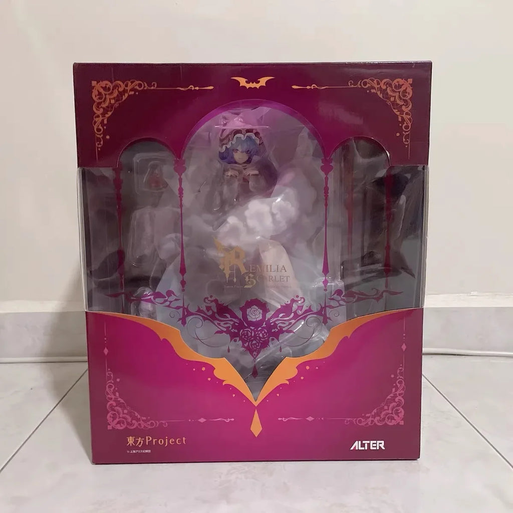 31cm Touhou Project Remilia Scarlet Action Figure Desktop Model Statue For Boys Game Character Collectible Ornament Toy Gift