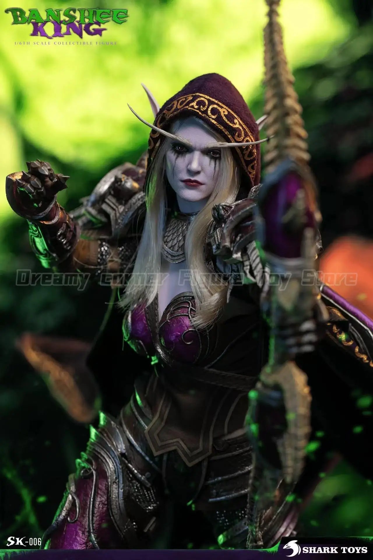 【In Stock】SHARK TOYS SK-006 World of Warcraft Sylvanas Windrunner 1/6 Scale Action Figure Model Collection