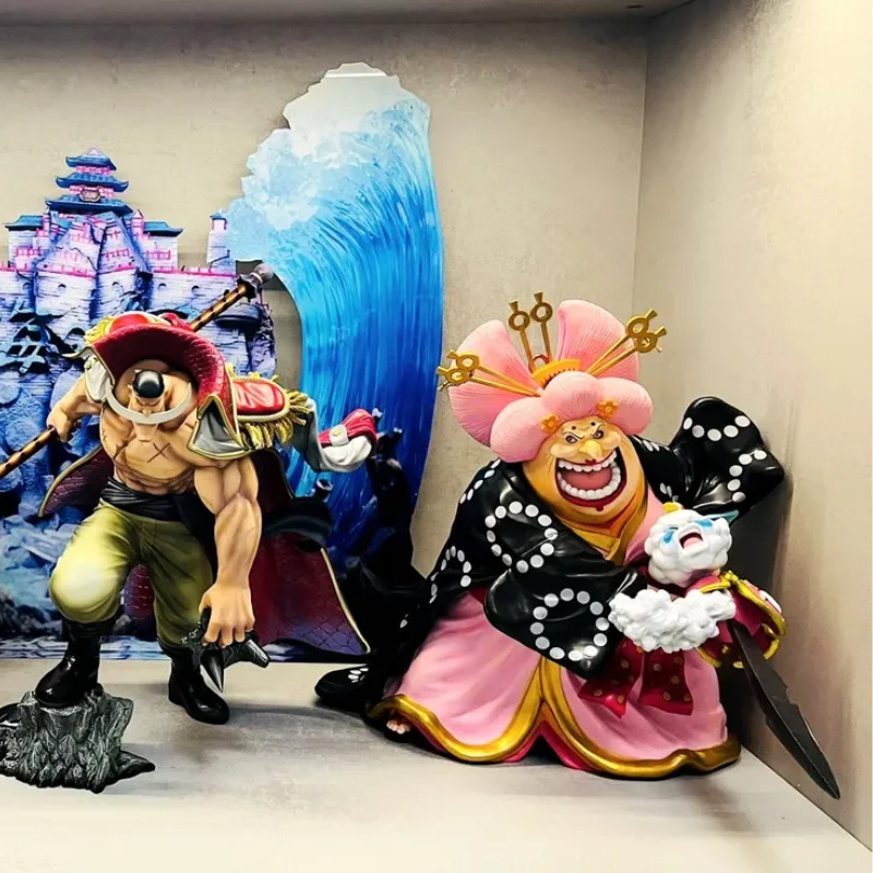 Genuine One Piece Anime Figue Figuarts Zero Charlotte Linlin Big Mom Model Dolls Pvc Action Figure Decorative Collectible Toy Gi