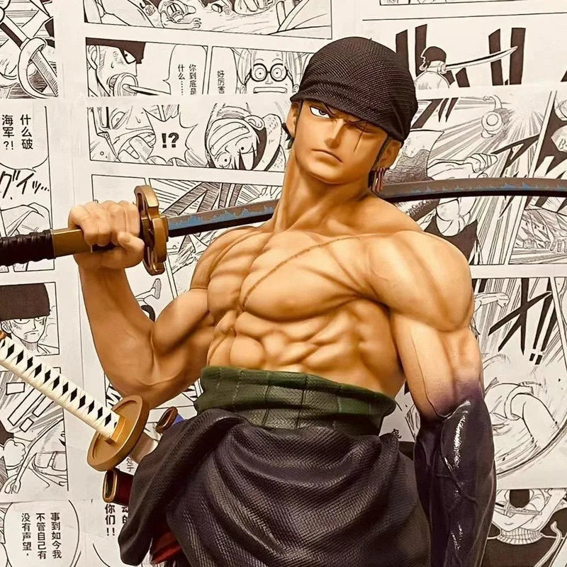 ONE PIECE Anime Figurine Model GK Roronoa Zoro Action Figures 70CM PVC statue Collection Toy