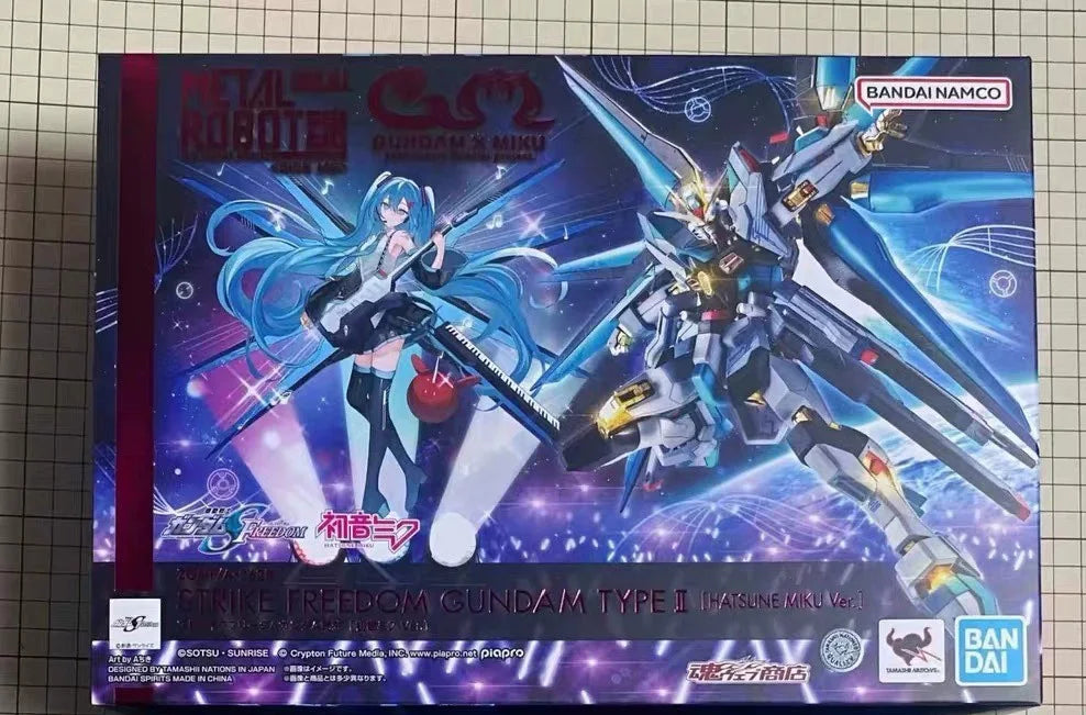 Auf Lager Bandai Mobile Suit Gundam SEED FREEDOM METAL ROBOT SPIRITS SIDE MS Strike Freedom Gundam Type-2 [Hatsune Miku Ver.]