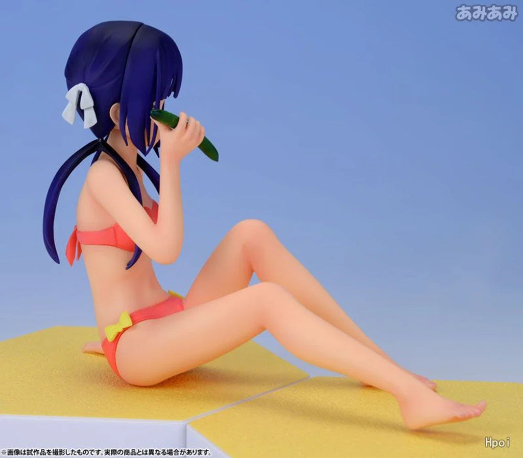 15CM kinoshita Ringo Figure Anime Swimsuit Cute Doll Sitting Posture Desktop Golf Model Toy  Gift Collection Ornaments PVC