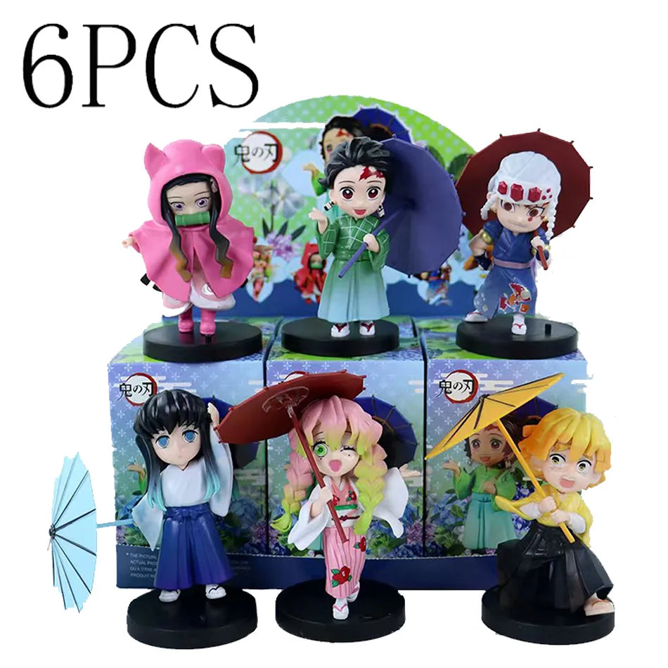 In Stock Original Anime Plum Rain Series AB Blind Box Figure Model Desktop Ornament Trendy Toys Collectible Gift