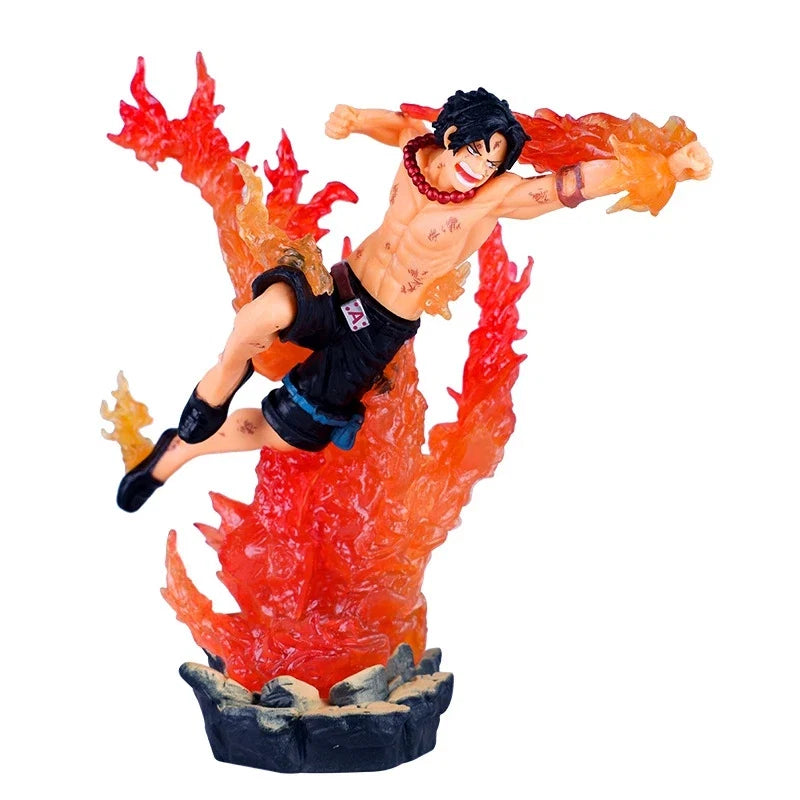 New One Piece Anime Figure GK Portgas D. Ace Edward Newgate Action Figure PVC Collection Cartoon Model Doll Gift Toys Decoration