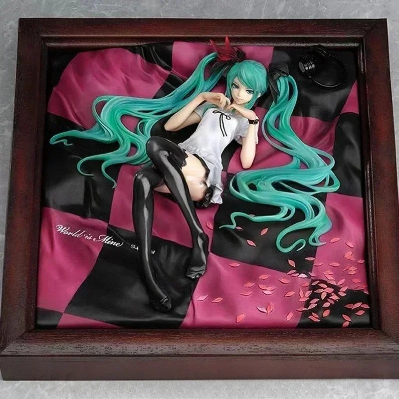 Spot SaleGOOD SMILE Original GSC MIKU Hatsune Miku Figure World Is Mine Photo Frame Ver. Figure Model Collection Toy Giftin Stoc