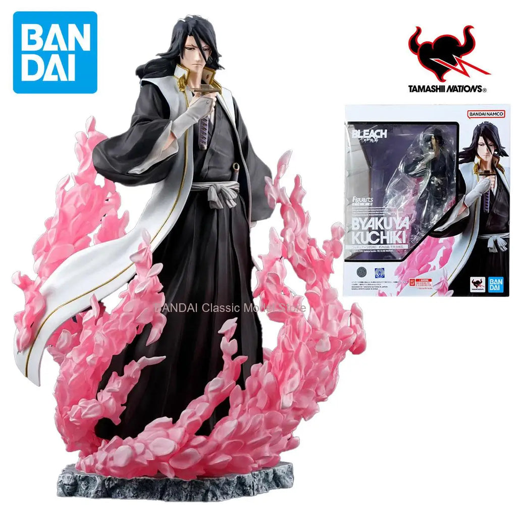 Auf Lager Original BANDAI Figuarts ZERO Kuchiki Byakuya 18.5CM Anime Figur Modell Sammlerstück Action Spielzeug Geschenke