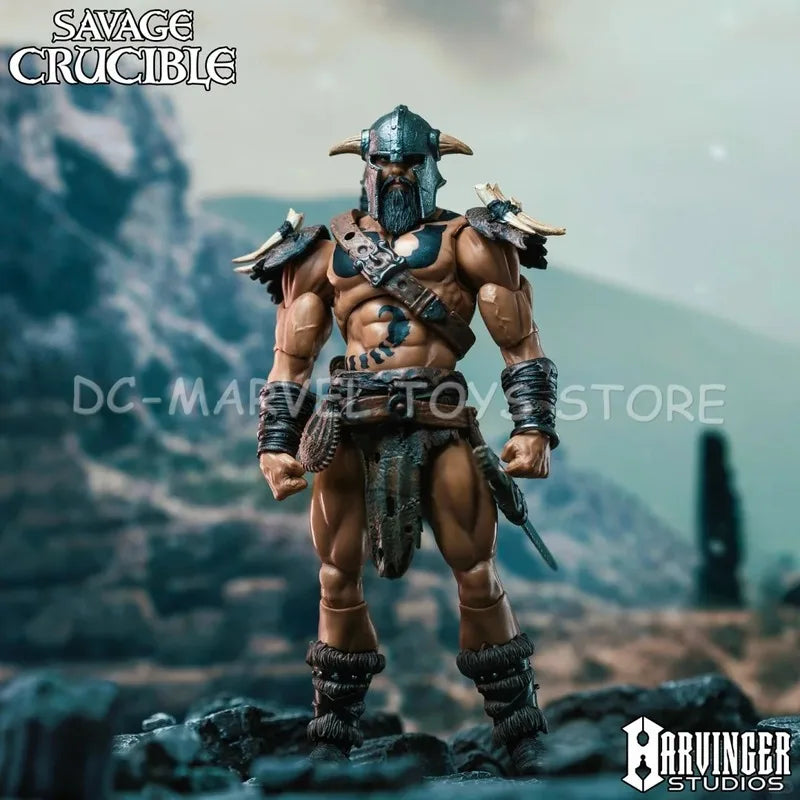 In Stock 2025 Harbinger Studios 1/12 7inch Action Figure Savage Crucible Varnoks Unchained Anime Model For Gift Toys