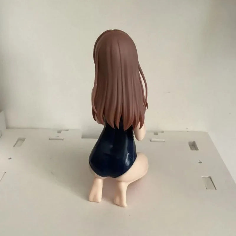 The Quintessential Quintuplets Nakano Miku School Swimwear kneeling eroticism Static Collection Model PVC Doll Toys Fans Gift