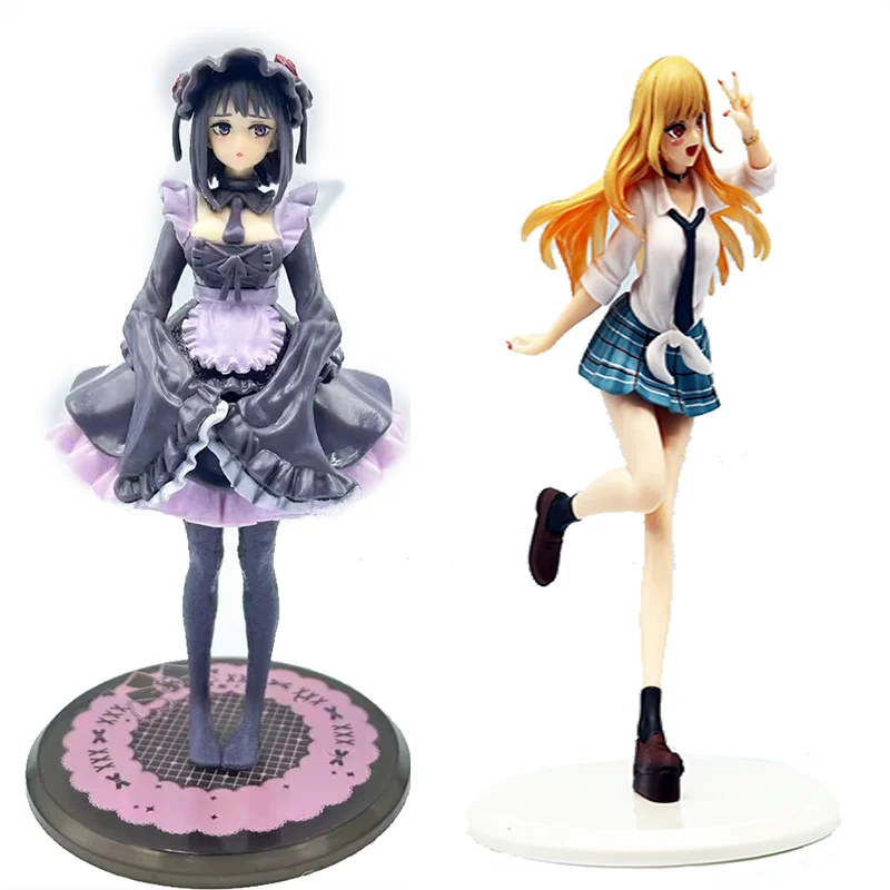 My Dress-Up Darling Anime Figure Kitagawa Marin Black Maid Action Figurine Shizuku Kuroe Statue Collection Decor Model Toy Gift