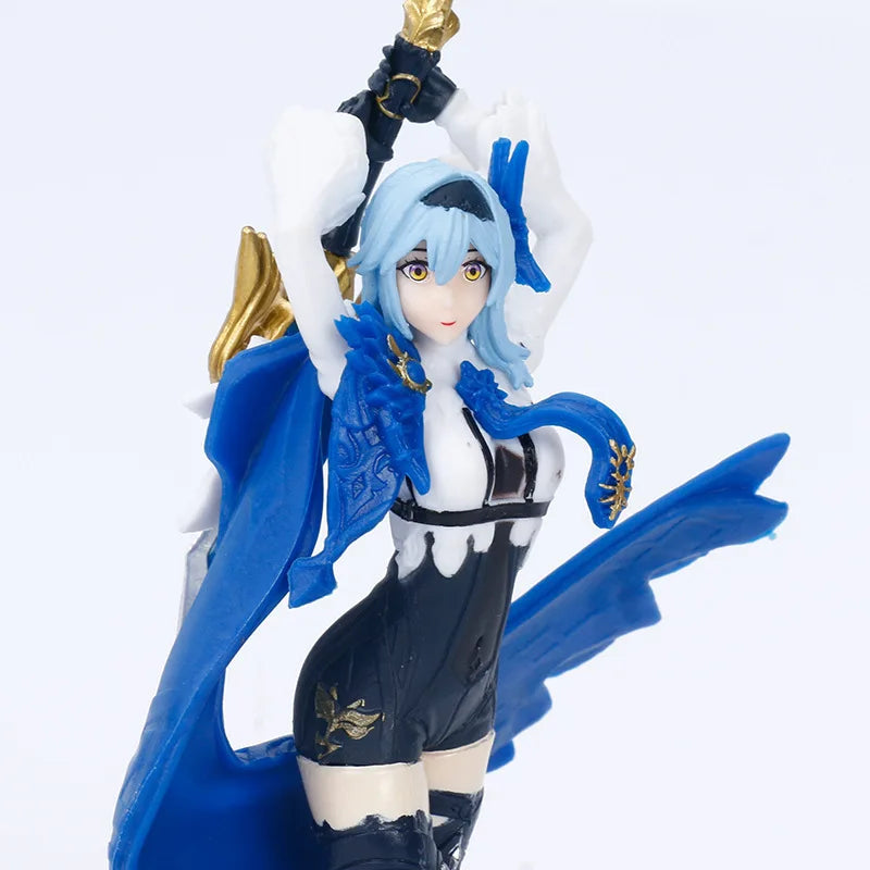 18cm Eula Figure Genshin Impact PVC Action Figure Anime Cute Girl Klee Paimon Eula Figurine Hu Tao Collect Model Toy Doll Gift