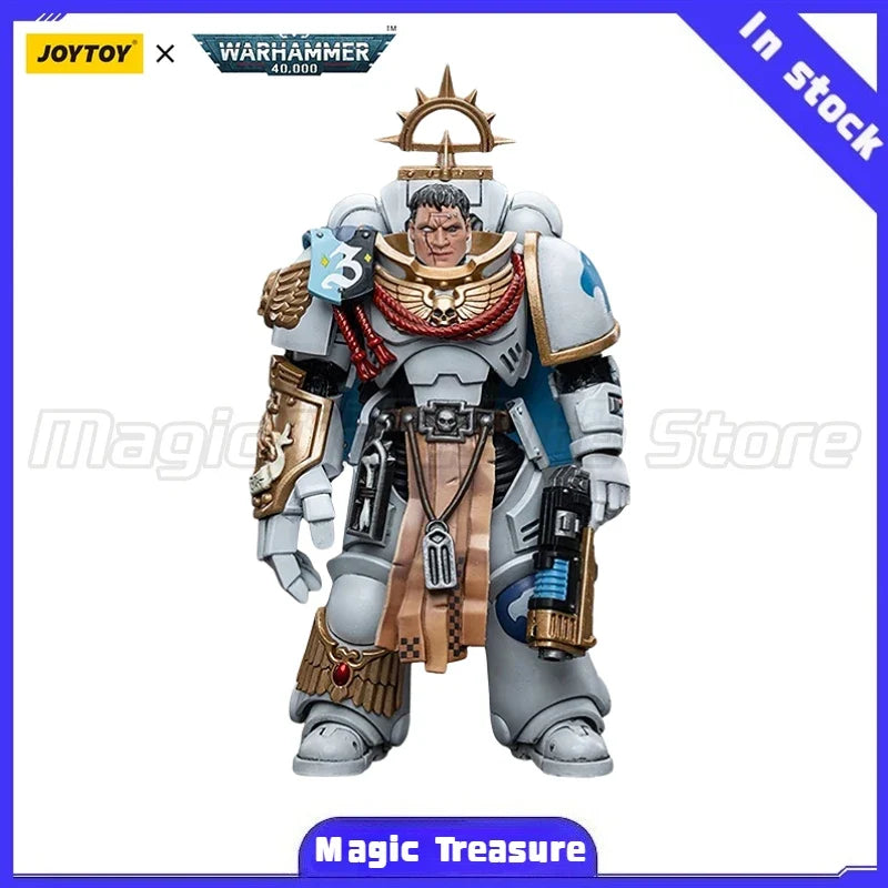 【MT】JOYTOY 1/18 Action Figure Warhammer 40K Space Marines White Consuls Captain Messinius Model Toy Gift