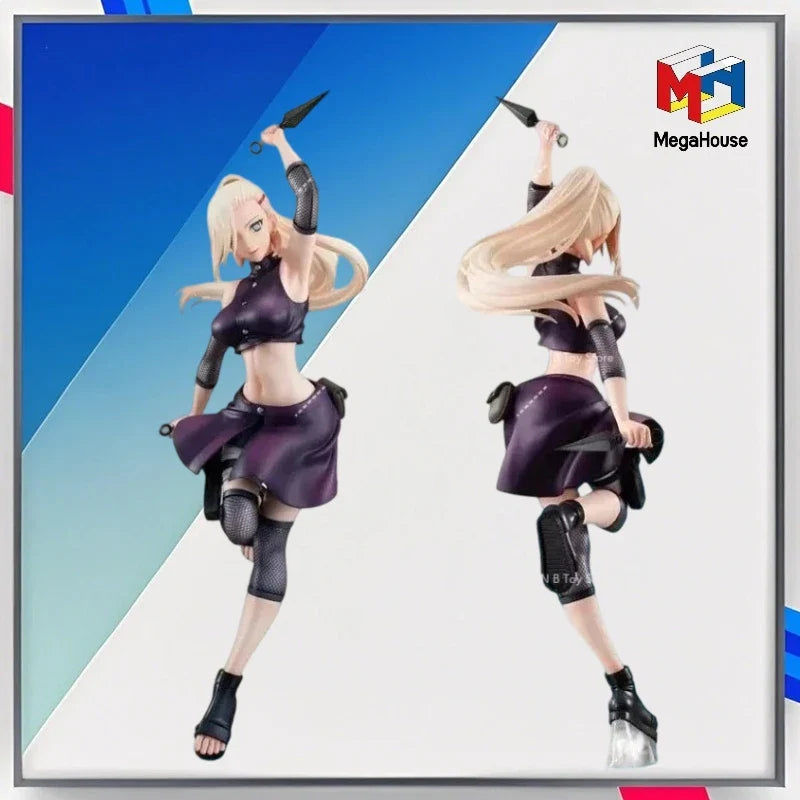 In Stock Real Mega House Mh Gals Naruto Yamanaka Ino Anime Action Figures Toys for Young Girls Children Gifts Collection Model