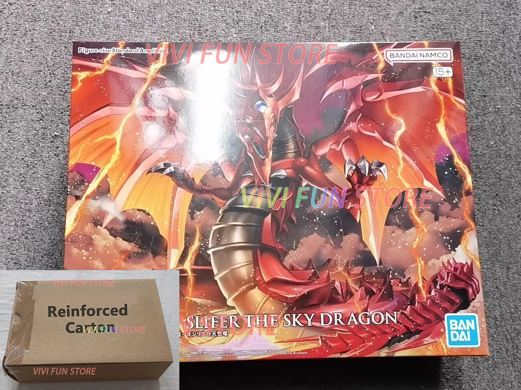 Auf Lager Original BANDAI FRS ÄGYPTISCHER GOTT SLIFER DER HIMMELSDRACHE Der geflügelte Drache von Ra Montagemodell Spielzeug FIGURE-RISE Yu-Gi-Oh!