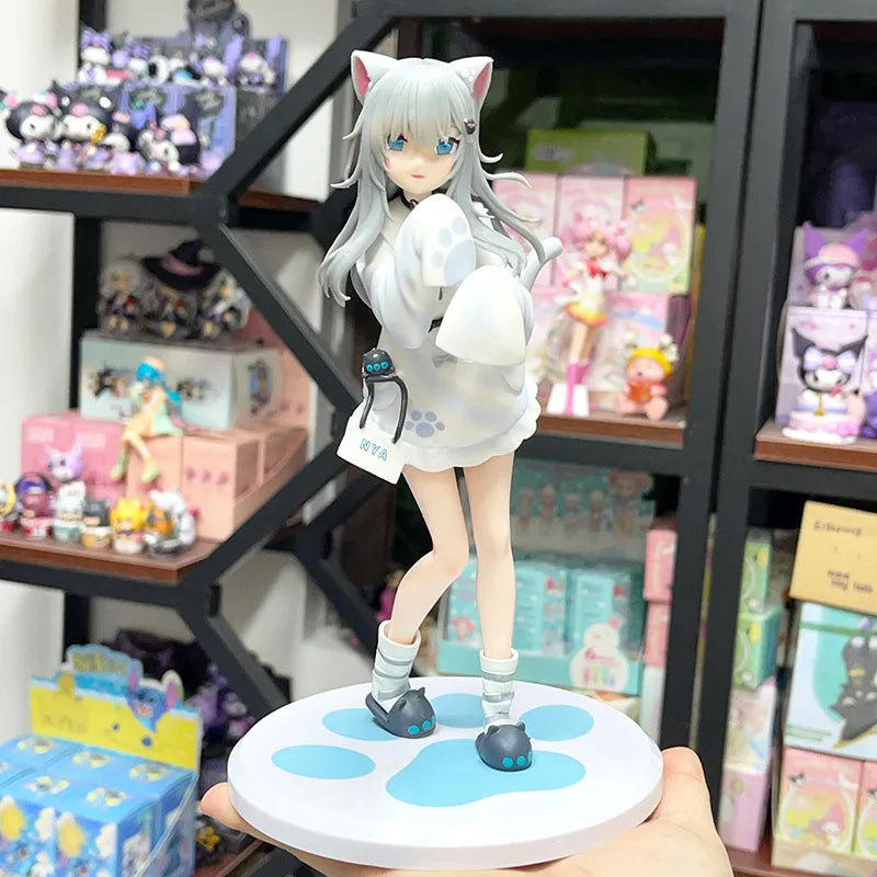 21cm F:NEX Figure Nachoneko Channel Hennyano FuRyu Anime Cat Girl PVC Action Figure Toy Game Statue Collection Model Doll Gifts