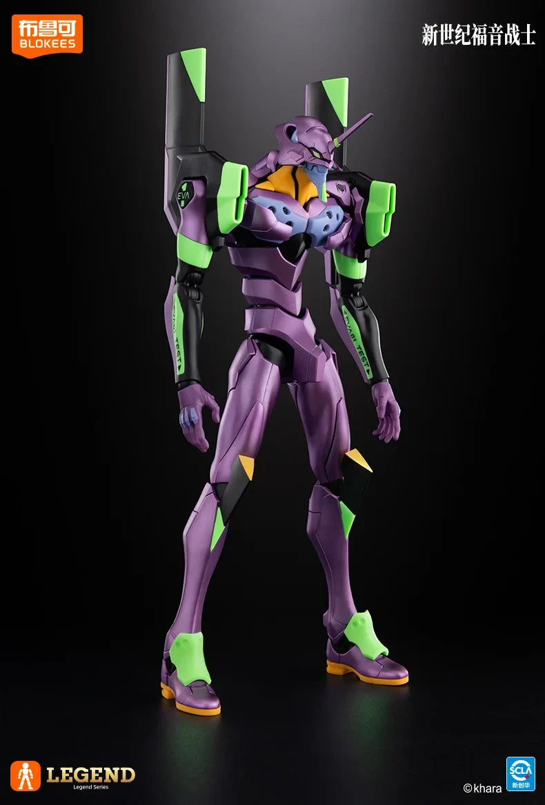 Original BLOKEES EVANGELION EVA-01 NEON GENESIS NERV Lkari Shinji Assembled Action Figure Collection Anime Doll Toys XMAS Gifts