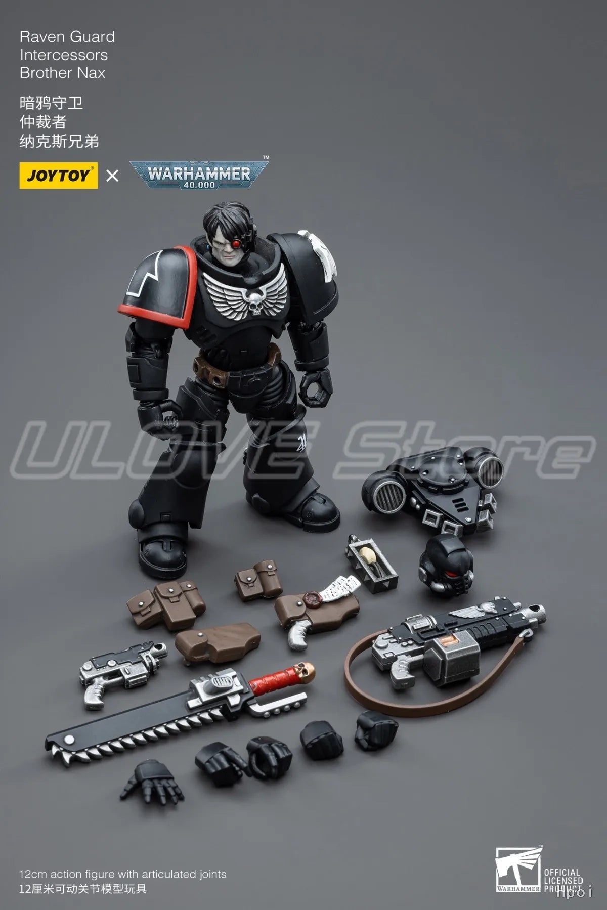 In Stock Original JOYTOY Warhammer 40K Raven GuardIntercessorsBrother Nax 1/18 Action Figure Gift Toys Model