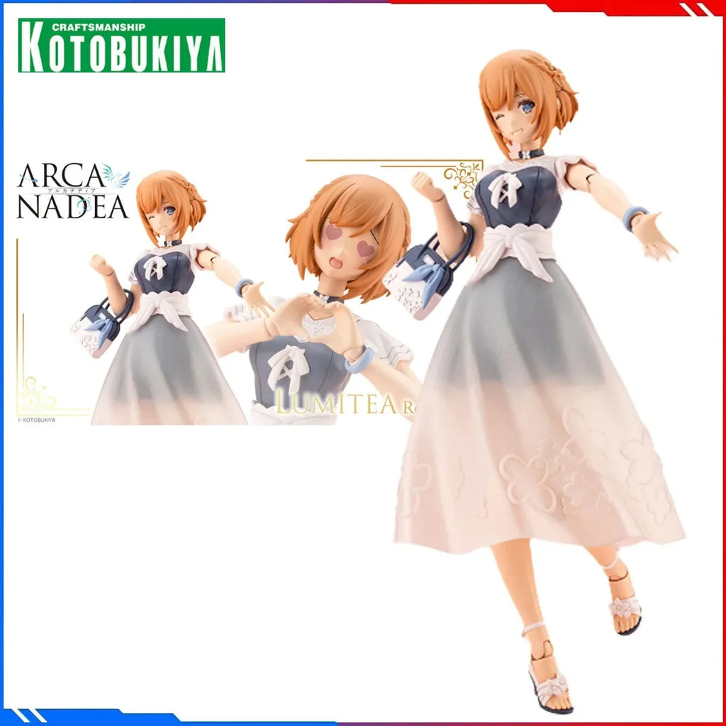 Kotobukiya Genuine Anime Model KitsBOX Arca Nadea AR009 LUMITEA ReACT-iF Toys Action Figure Assembly Model Gift for Boy Girl