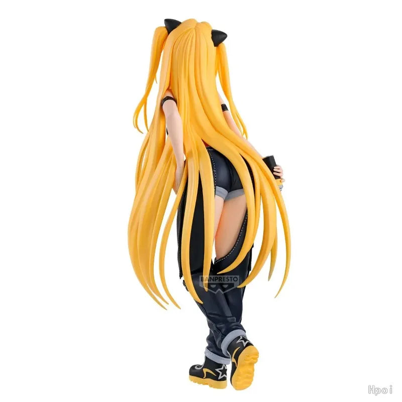 Original Genuine Bandai BANPRESTO Glitter & Glamours To Love-Ru Darkness Konjiki No Yami Street Ver 22cm Figure AS