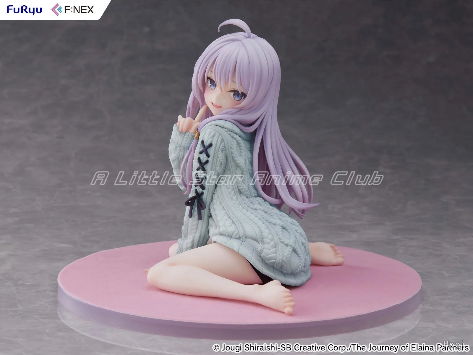 Auf Lager Original F:NEX THE JOURNEY OF ELAINA Elaina Strickkleid Neu Bemalt Blau 1/7 Modell Anime Figur