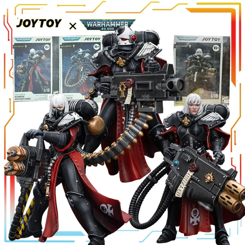 Spot Goods JOYTOY Original Warhammer 40k Series Retributor  Anime Action Figure Model Toys Collectible Model Gifts for Boys