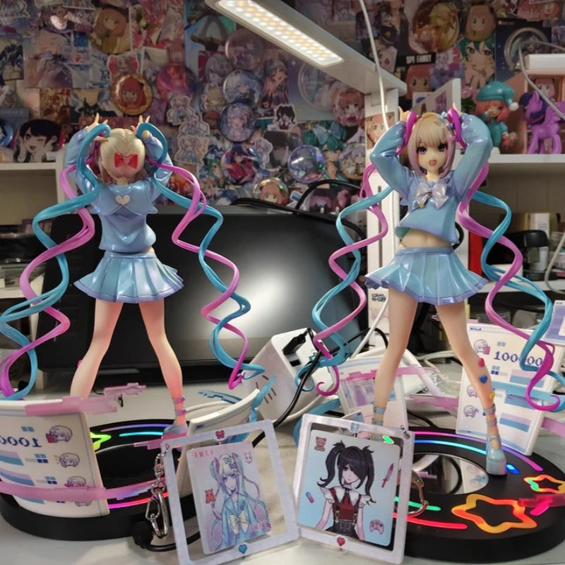 Original PVC 23.7CM APEX Toys NEEDY GIRL OVERDOSE Ame-Chan Chouzetsu Saikawa Tenshi-Chan Toy Gifts Anime Figure Collectible Doll