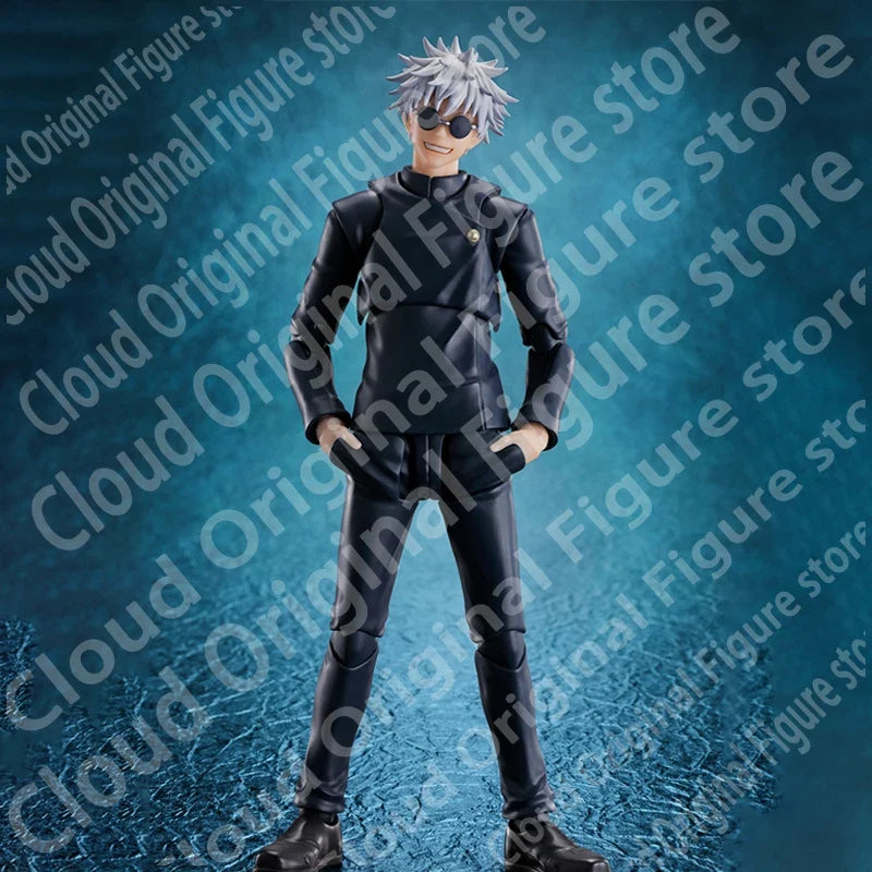 In Stock 100% Bandai SHF S.H.Figurats Jujutsu Kaisen Satoru Gojo High School Anime Action Figure Finished Model Toy Decoration