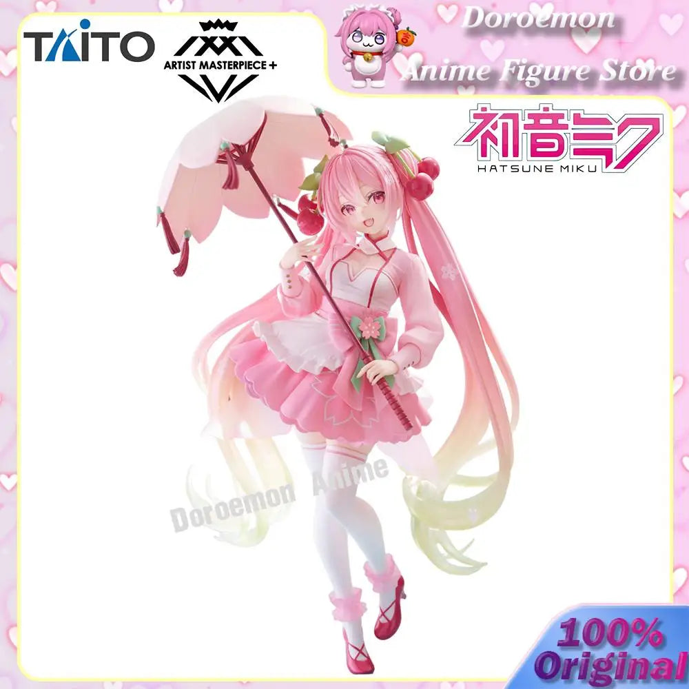 Pre-Order Original Taito Artist Masterpiece Hatsune Miku Sakura Sakura Dress Ver. Kawaii Miku Girl Figure Table Decoration Model