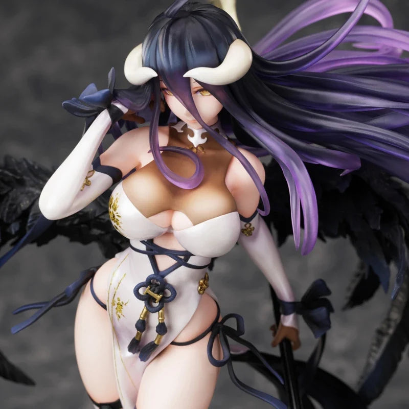 OVERLORD F:NEX  albedo Cheongsam version 100% Original genuine PVC Action Figure Anime Figure Model Toys Collection Doll Gift
