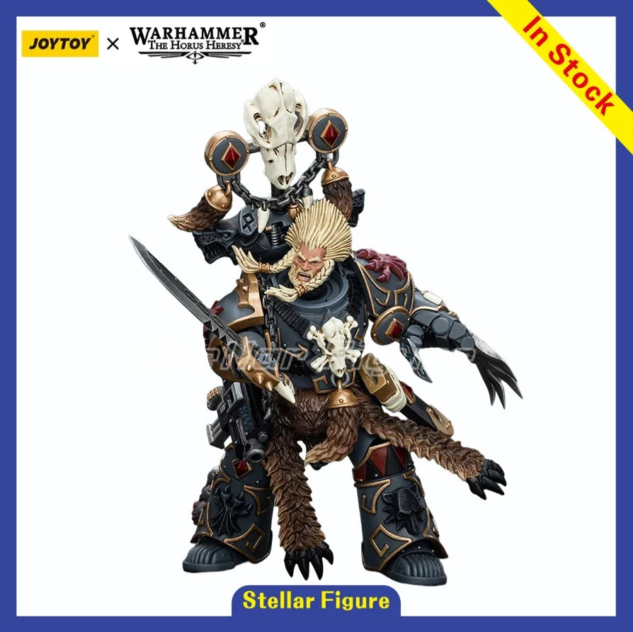 【SF】JOYTOYS Warhammer 40K 1/18 Action Figure Space Wolves Geigor Fell Hand Anime Model Gifts Toys