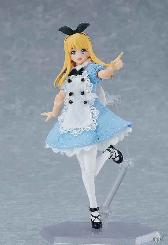 In Stock Original Max Factory Figma#598 Alice Anime Figure Model Toy Gift Collection