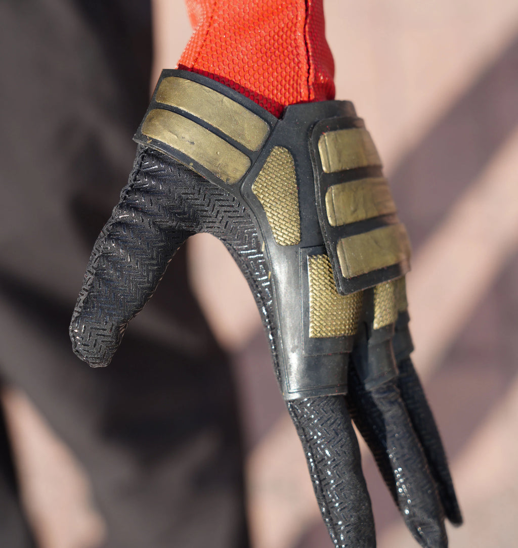 mar-vel Deadpool 3 Gloves Movie Restoration Self Built Model Handmade Adult Halloween Cosplay Gloves Accessory Gift (One Size)