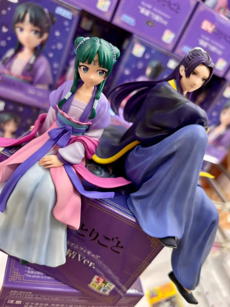 In Stock Genuine Sega The Apothecary Diaries Maomao Jinshi Moon Elf Sitting Down Series Model Noodle Stopper Toy  Collectibles