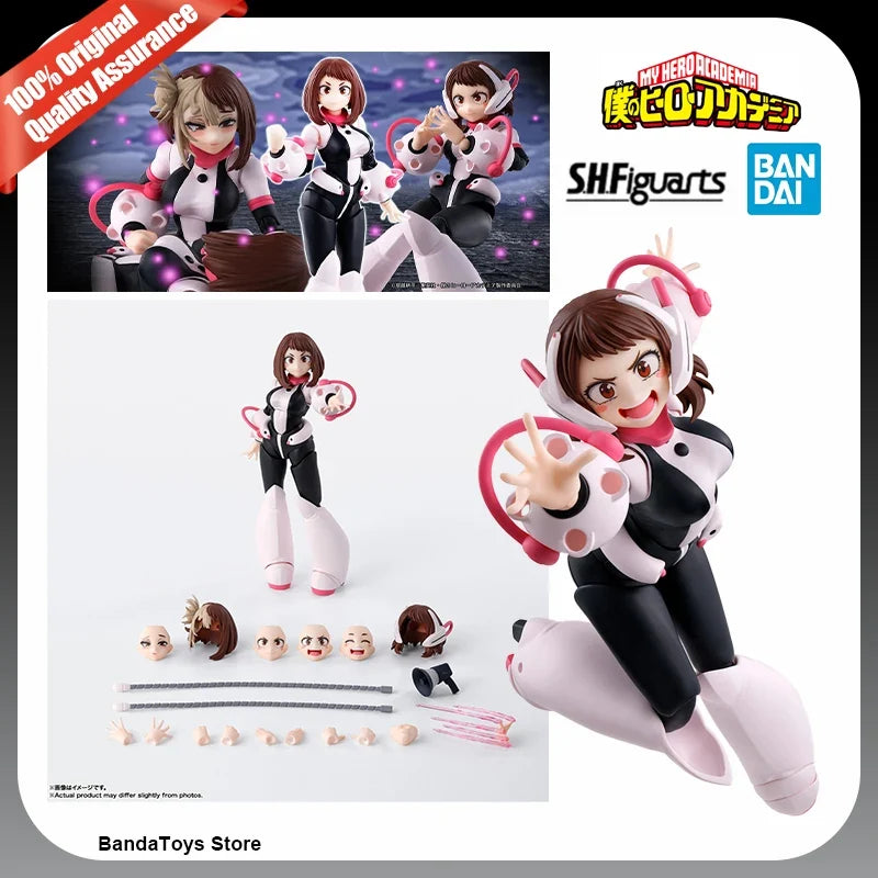 In Stock 100% Origina Bandai S.H.Figuarts Shf Ochaco Uraraka My Hero Academia  Anime Action Collection Figures Model Toys