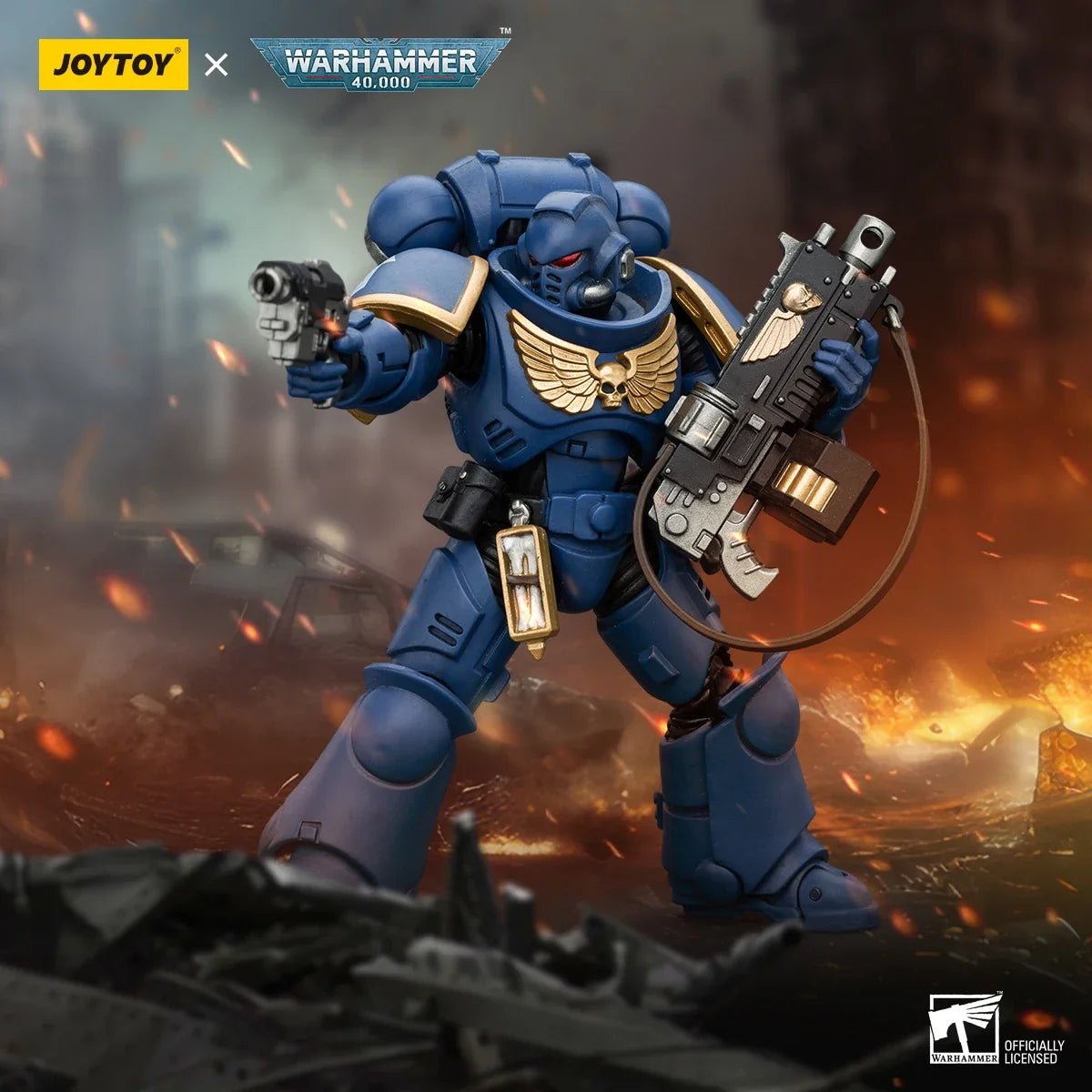 【Original】 JOYTOY Warhammer 40K Ultramarines Intercessors Model Toy