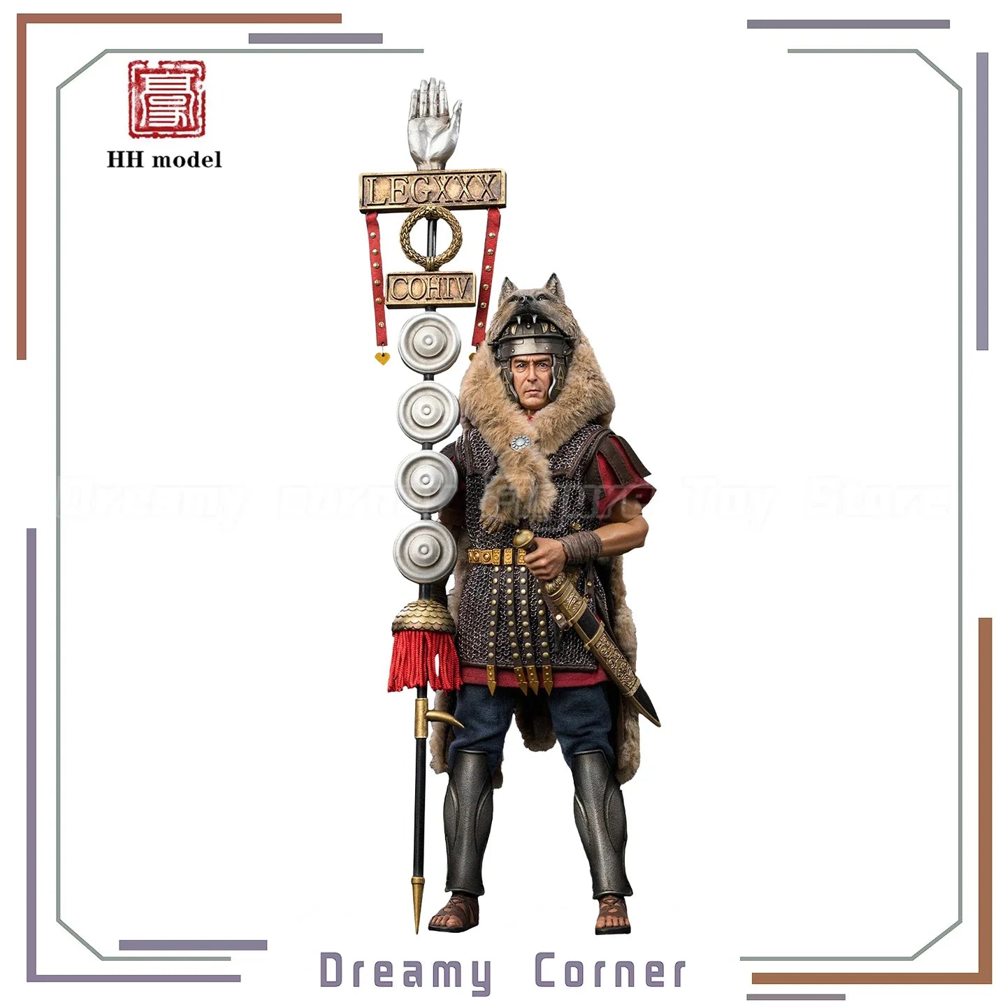 【In Stock】Original HHMODEL HAOYUTOYS HH18061 Imperial Legion Rome Flag Bearer 1/6 Action Figure Collection Ornament Toy