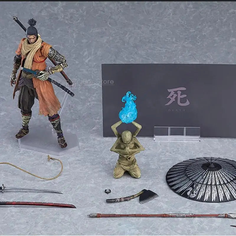 Anime Figma 483-DX Game SEKIRO Figure Shadows Die Twice Action Figures SEKIRO Sword Shadows Die Twice Model Toys Birthday Gifts