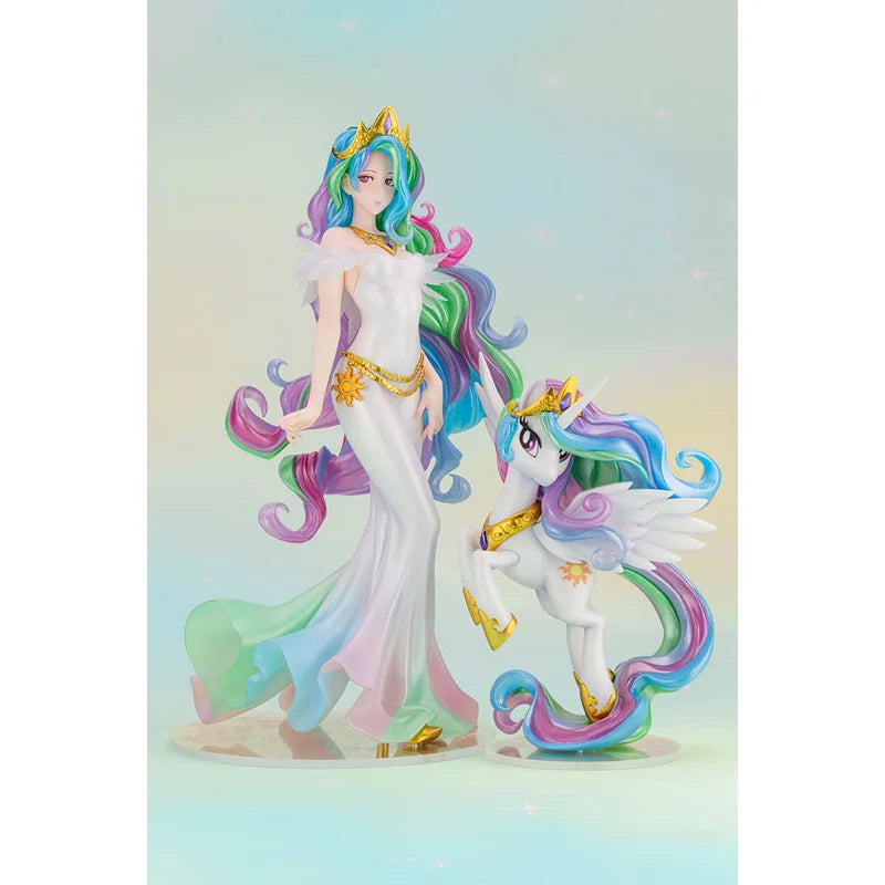 KOTOBUKIYA Original My Little Pony Anime Figure Princess Celestia Action Figure Toys for Kids Gift Collectible Model Ornaments