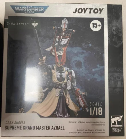【SF】JOYTOY Warhammer 40K 1/18 Action Figure Dark AngelsSupreme Grand Master Azrael Model Toys Gifts Collection Ornaments