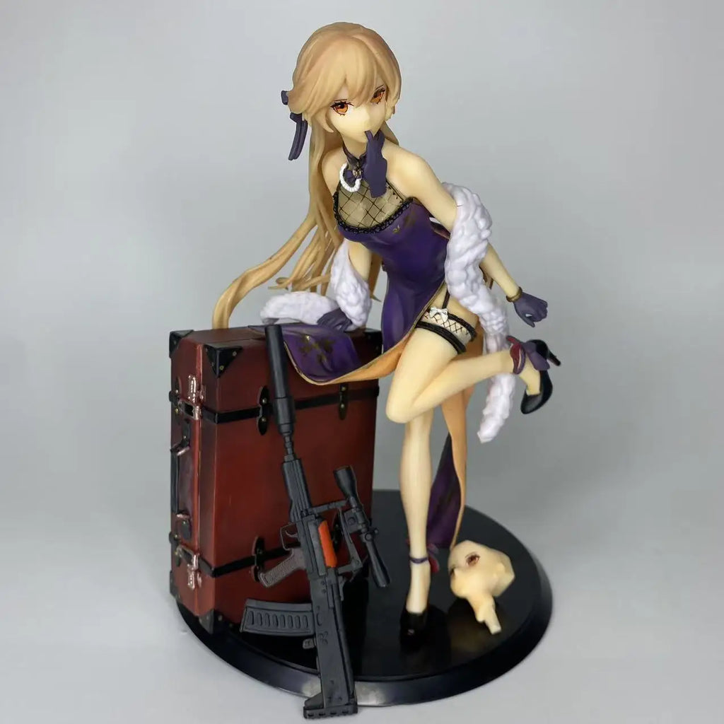 Girls' Frontline Purple Rain Heart Double headed Carving anime Girls' Handmade Model Ornaments