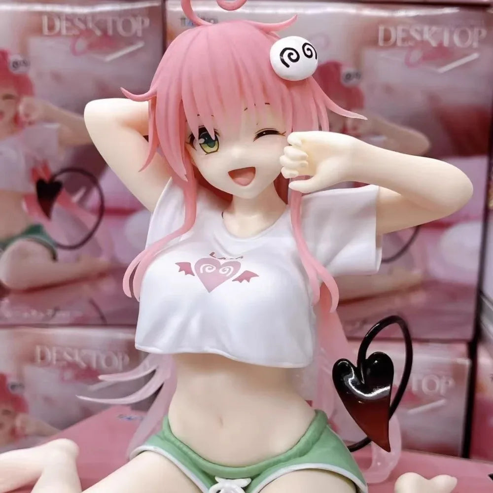 In Stock Taito Original Genuine Anime To Love-Ru Darkness Lala Satalin Deviluke Room Wear Ver 13cm Model Toy Desktop Cute Figure