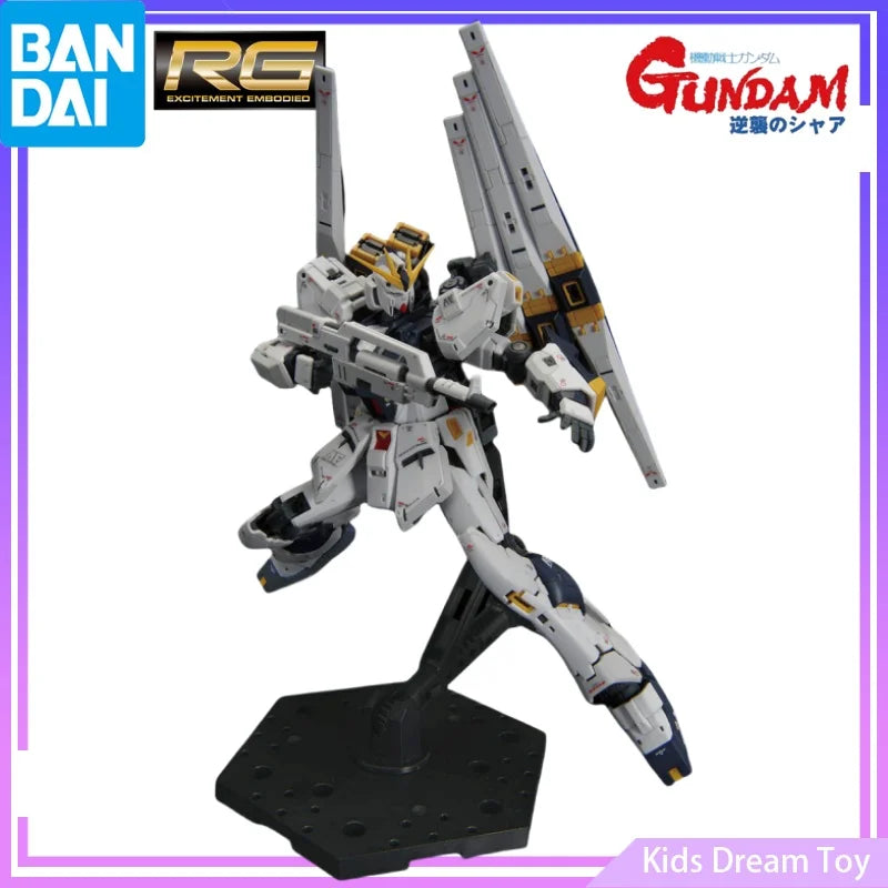 Bandai in Stock Original RG GUNDAM SIDE-F Limited RX-93 V GUNDAM (DOUBLE FIN FUNNEL TYPE) Anime Action Figures Toys Collectible