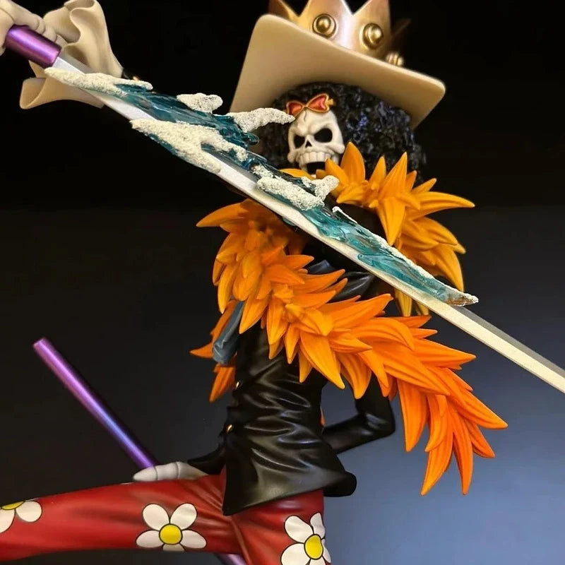 【Neu】33cm One Piece Anime Figur Lx Brook König der Seelen Musiker Actionfigur Pvc Modell Statue Deko Spielzeug Kinder Weihnachtsgeschenke