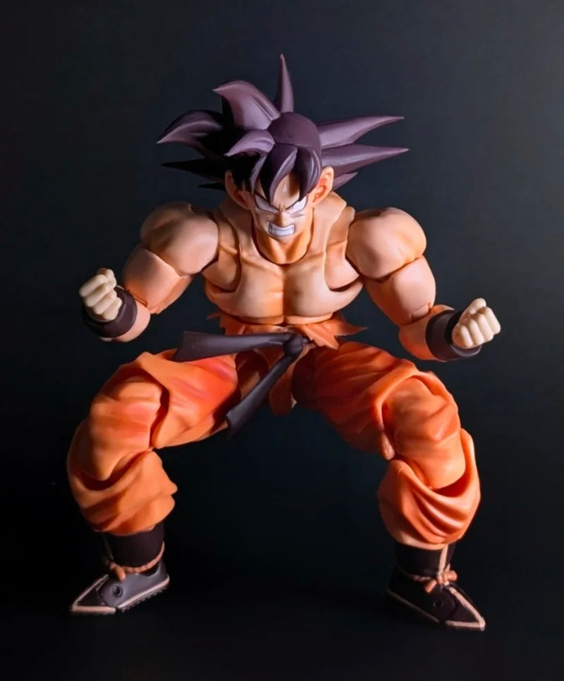 Wow Super Mobile First Duel Son Goku Kaiouken Fist Empty 1/12  Anime Figure Shf Doll Dragon Ball Model Garage Kit Toy Doll Gifts