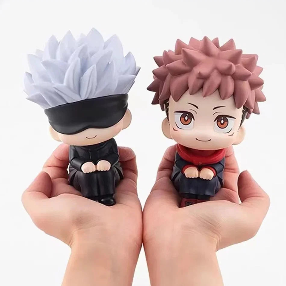 10cm Jujutsu Kaisen Anime Figure Look Up Q Version Satoru Gojo/Geto Suguru Action Figure Fushiguro Toji/Okkotsu Yuta Figurine