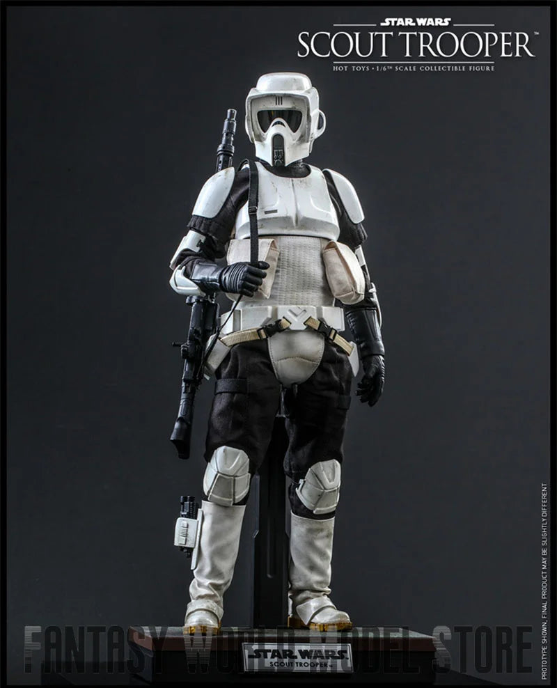 In Stock Hot Toys MMS611 1/6 Scale Return of the Jedi Scout Trooper Full Set Collectible 12'' Male Soldier Action Figure Model