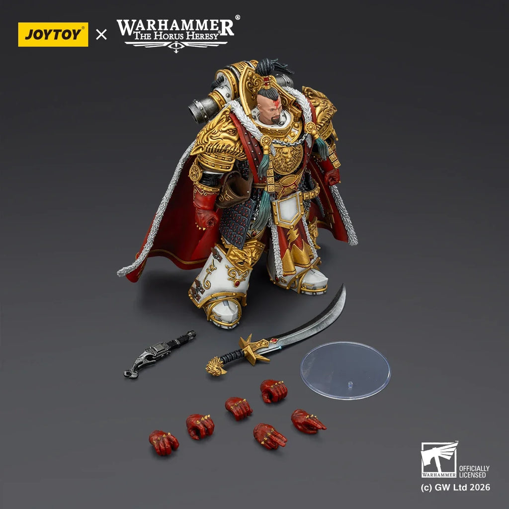 【Pre Sale】Original JOYTOY 1/18 Action Figure Warhammer The Horus Heresy White Scars Jaghatai Khan Primarch of The Vth Legion