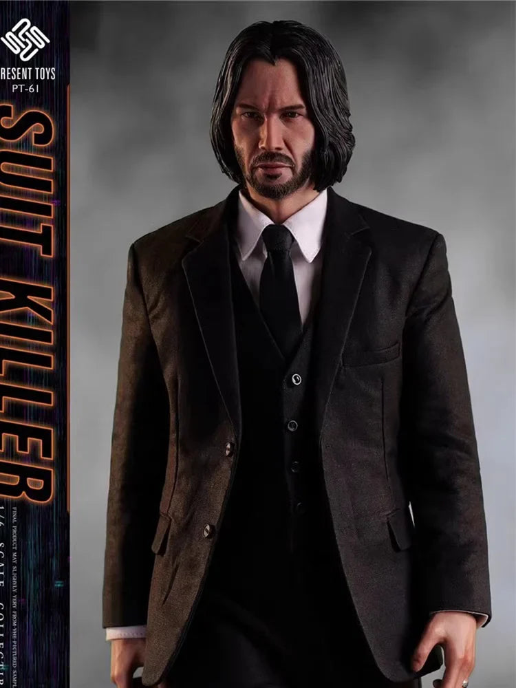 PRESENT TOYS PT-sp61 1/6 Scale Classic Movies Killing God JOHN WICK Keanu Reeves Male Warrior Full Set 12Inch Action Figure Doll