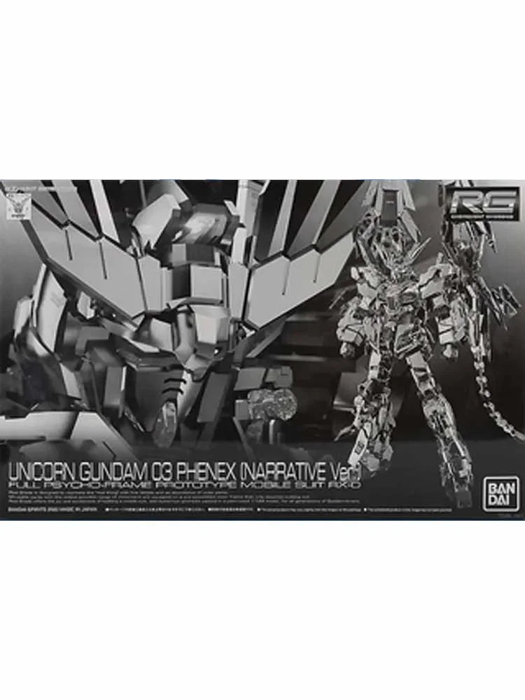 Bandai Original MODEL KIT GUNDAM RG 1/144 Anime Action Figure UNICORN GUNDAM 03 PHENEX Assembly Model Toys  Model Gifts For boys