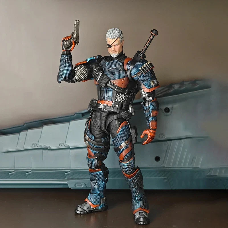 New Original Lpzz Toys Deathstroke Arkham Knight Finished Module 1/12 Scale Dc002 Deathstroke Action Anime Figure Gifts Toy