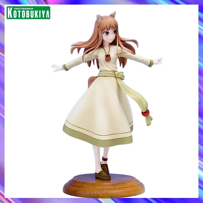 Original in Stock KOTOBUKIYA MERCHANT MEETS THE WISE WOLF Holo 1/8 Figures Model Toys Gifts Collection Ornaments